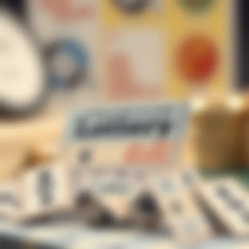 Conceptual illustration of a lottery ticket