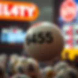 Graphical representation of lottery statistics