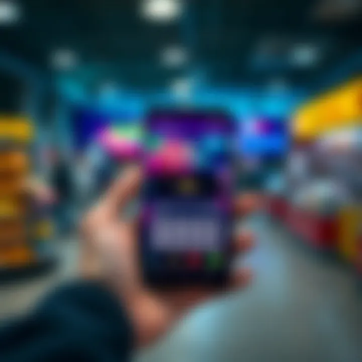 Exploring Lottery Applications on Android Android device displaying lottery purchase application