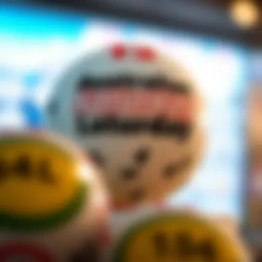 Visual representation of the Australian Saturday Lotto game