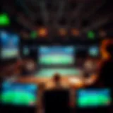 Broadcasting setup for a sports event