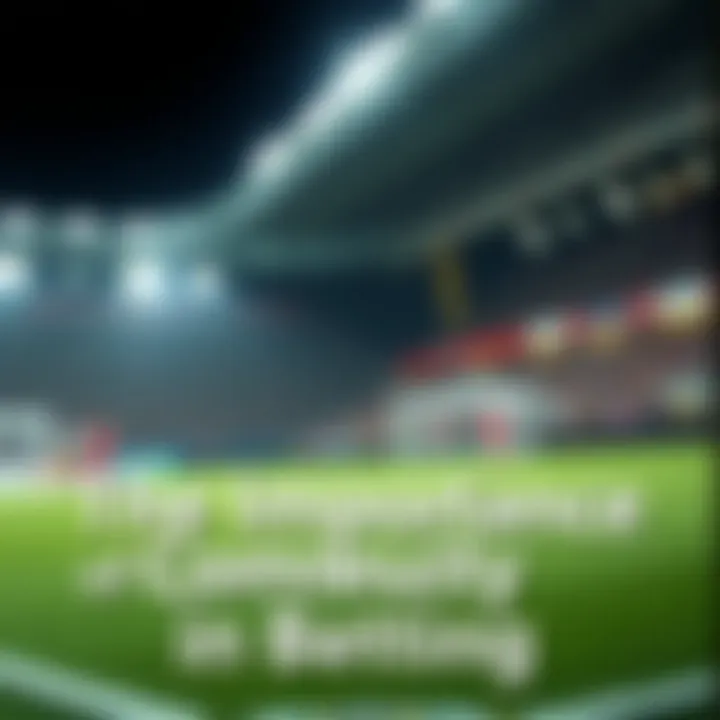 The Importance of Community in Betting A graphic illustrating the importance of community in betting