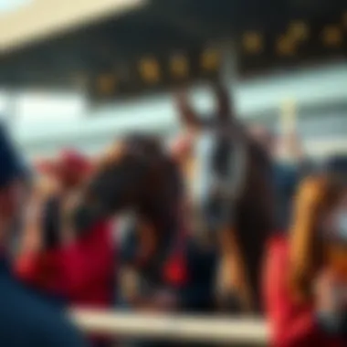 Modern trends in horse racing culture with enthusiastic fans