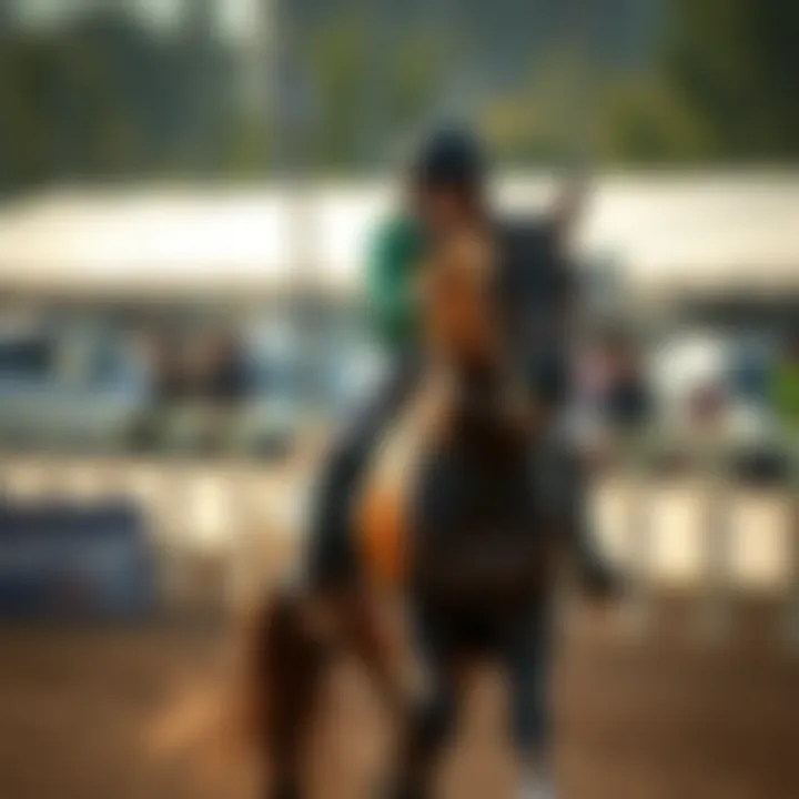 An illustration of the dynamics between rider and horse using the riding device.