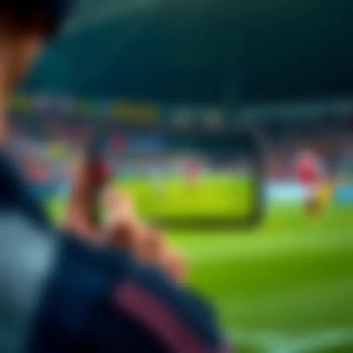 Streaming football match on a mobile device