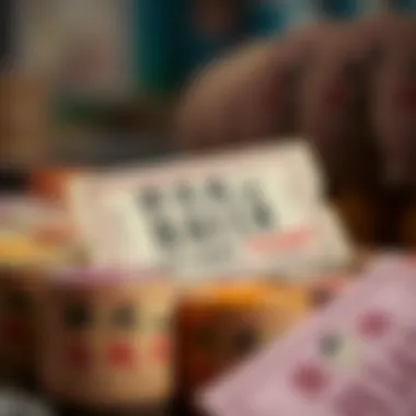 Historical lottery tickets showcasing unique designs