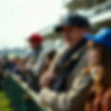 Community engagement among horse racing fans at a local event