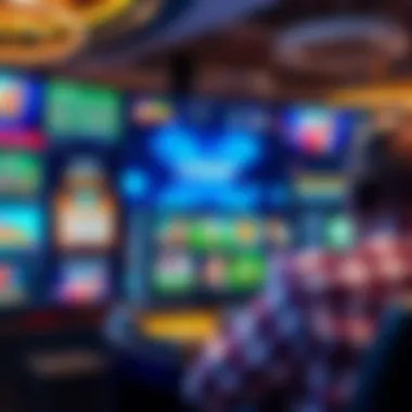 A virtual casino interface showcasing various games