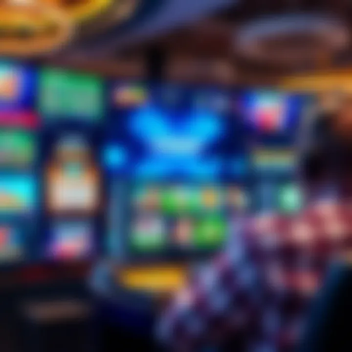 A virtual casino interface showcasing various games