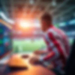 Live sports broadcasting interface