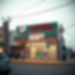 Exterior view of a local lottery retail store