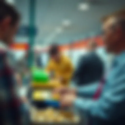 Detailed illustration of the lottery checking process