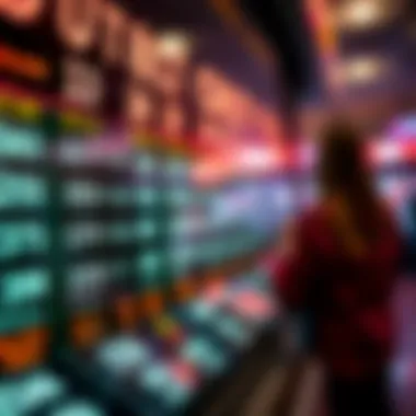 Visual display of lottery numbers and odds