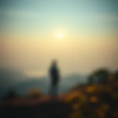 Journey of Self-Discovery Post-Win A serene landscape symbolizing personal growth and self-discovery