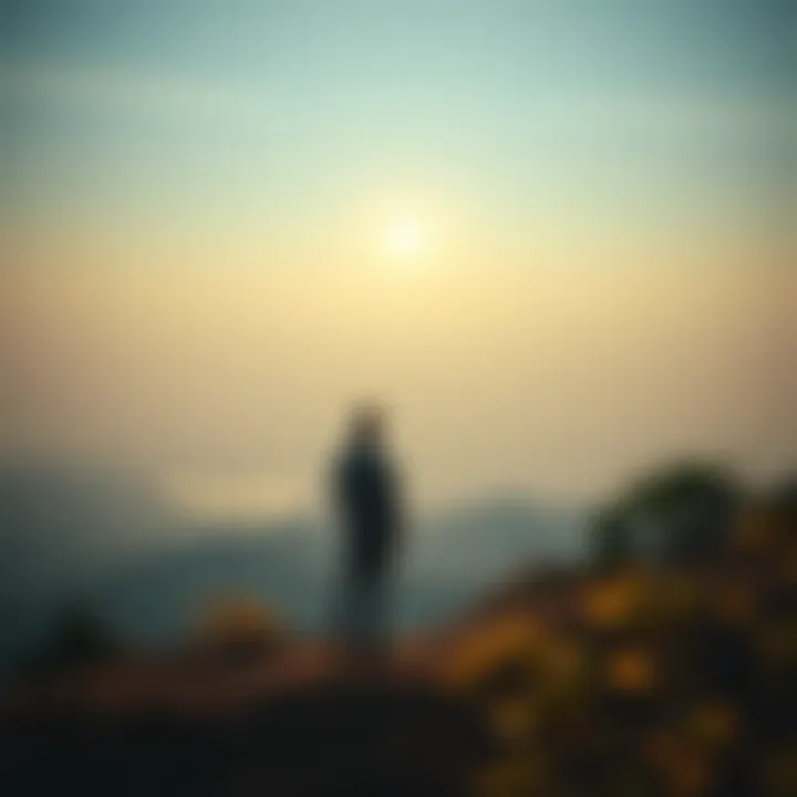 Journey of Self-Discovery Post-Win A serene landscape symbolizing personal growth and self-discovery