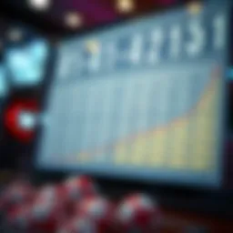 Graph illustrating lottery number patterns