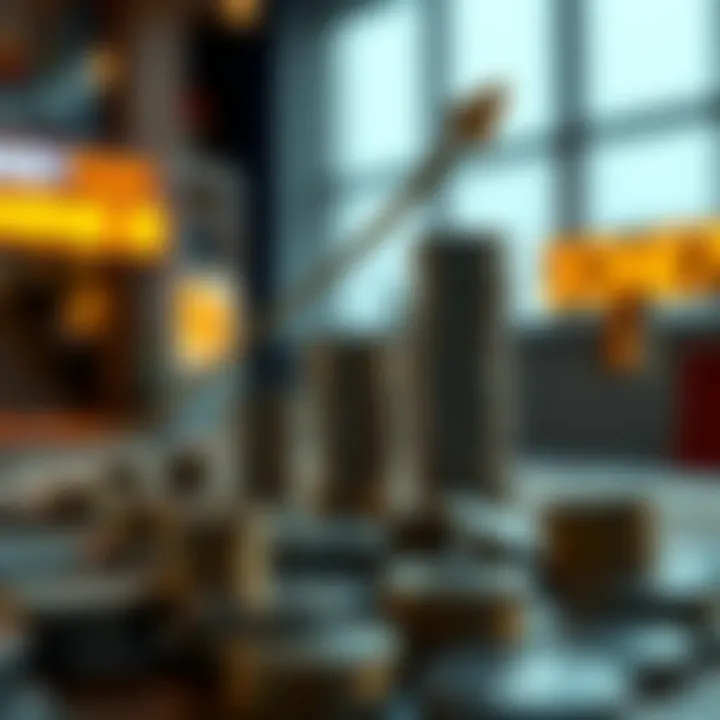 Visual representation of financial growth after a lottery win