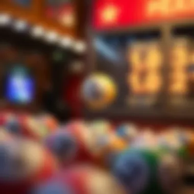 Conceptual representation of lottery number generation