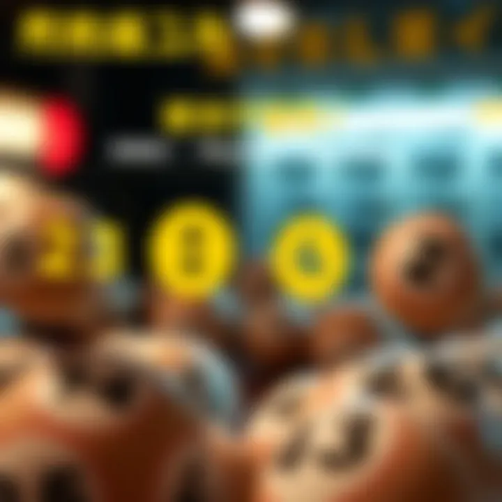 Infographic depicting strategies for lottery selection