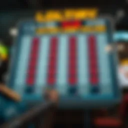 Visual representation of lottery drawing patterns