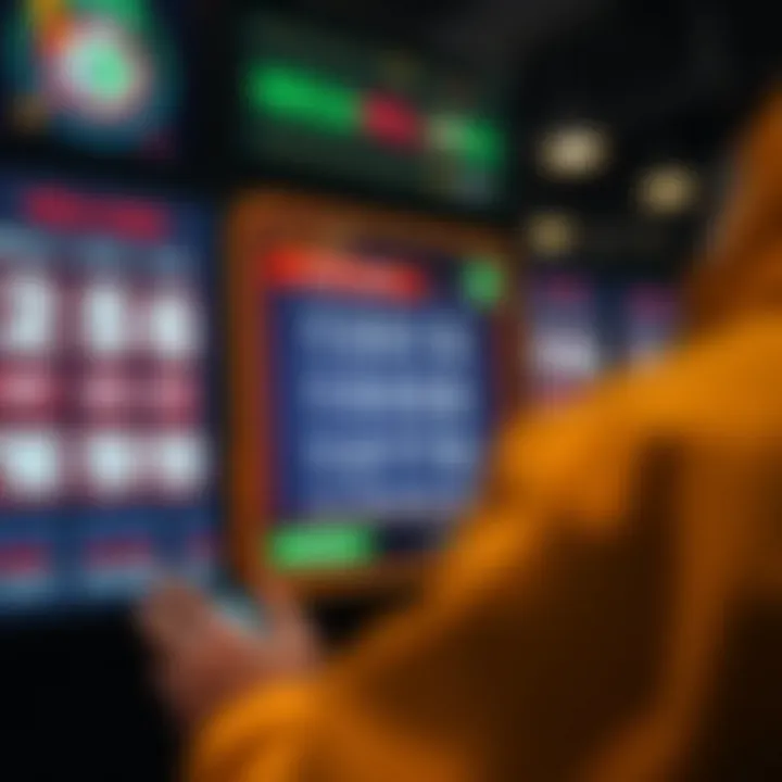 Digital interface displaying Mega Millions winning numbers