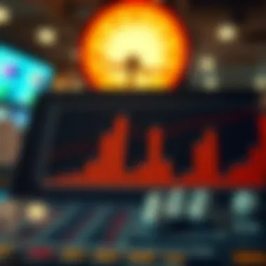 An analytical chart displaying statistical trends in lottery games