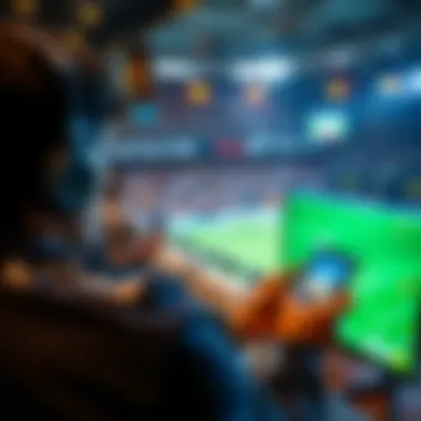 Viewer utilizing multiple devices for watching sports