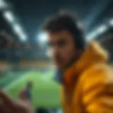 Conceptual illustration of sports betting strategies