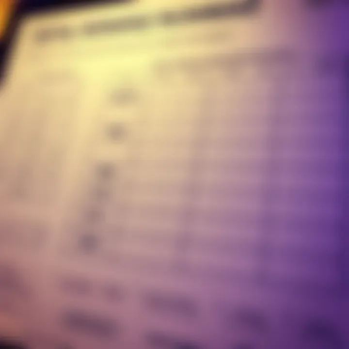 A chart displaying historical winning numbers of the New Zealand Lotto