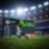 Soccer betting platform interface