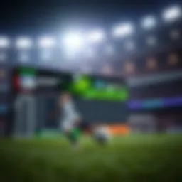 Soccer betting platform interface