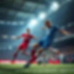 A captivating soccer match scene