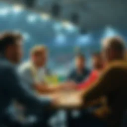 Dynamic interaction within a sports community forum.