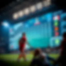 An innovative sports betting interface showcasing advanced features