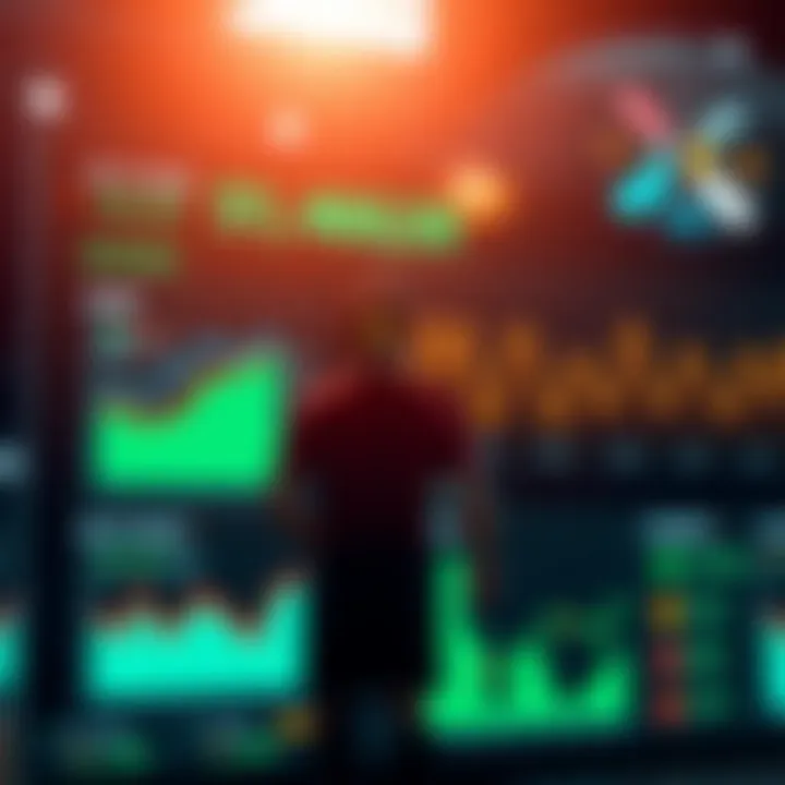 Futuristic sports analytics dashboard