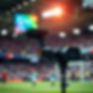 Technological elements facilitating live football broadcasts