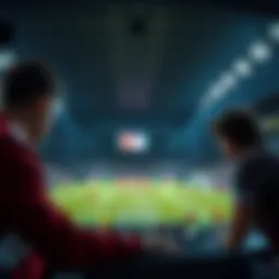 An intricate visual representation of sports betting strategies