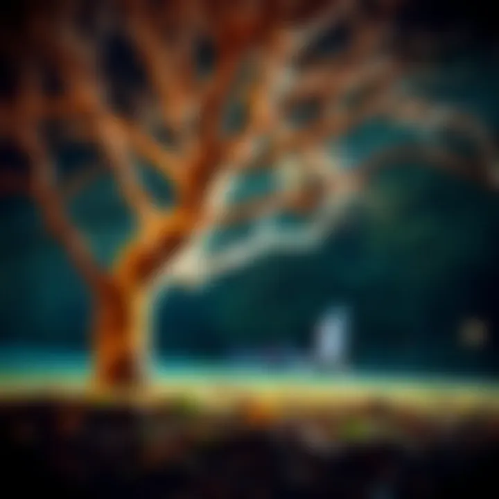 Conceptual illustration of tree lottery principles