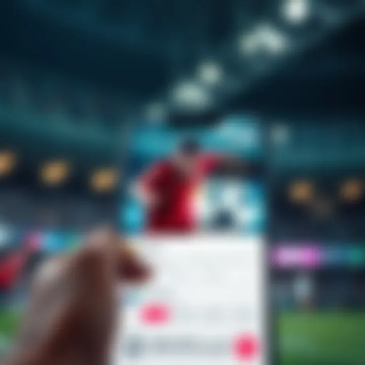 User experience layout of betting apps